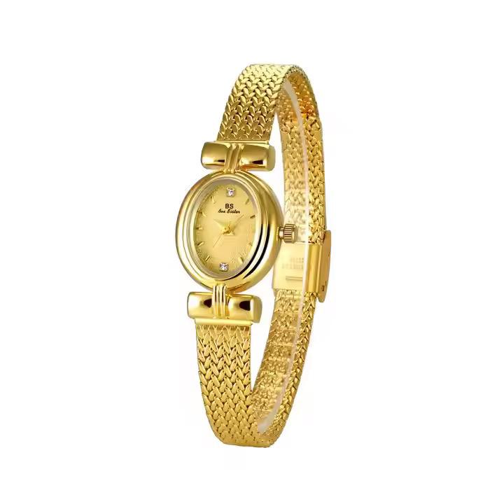 BS Ladies Vintage Watch in gold plated and sliver 925 Italian