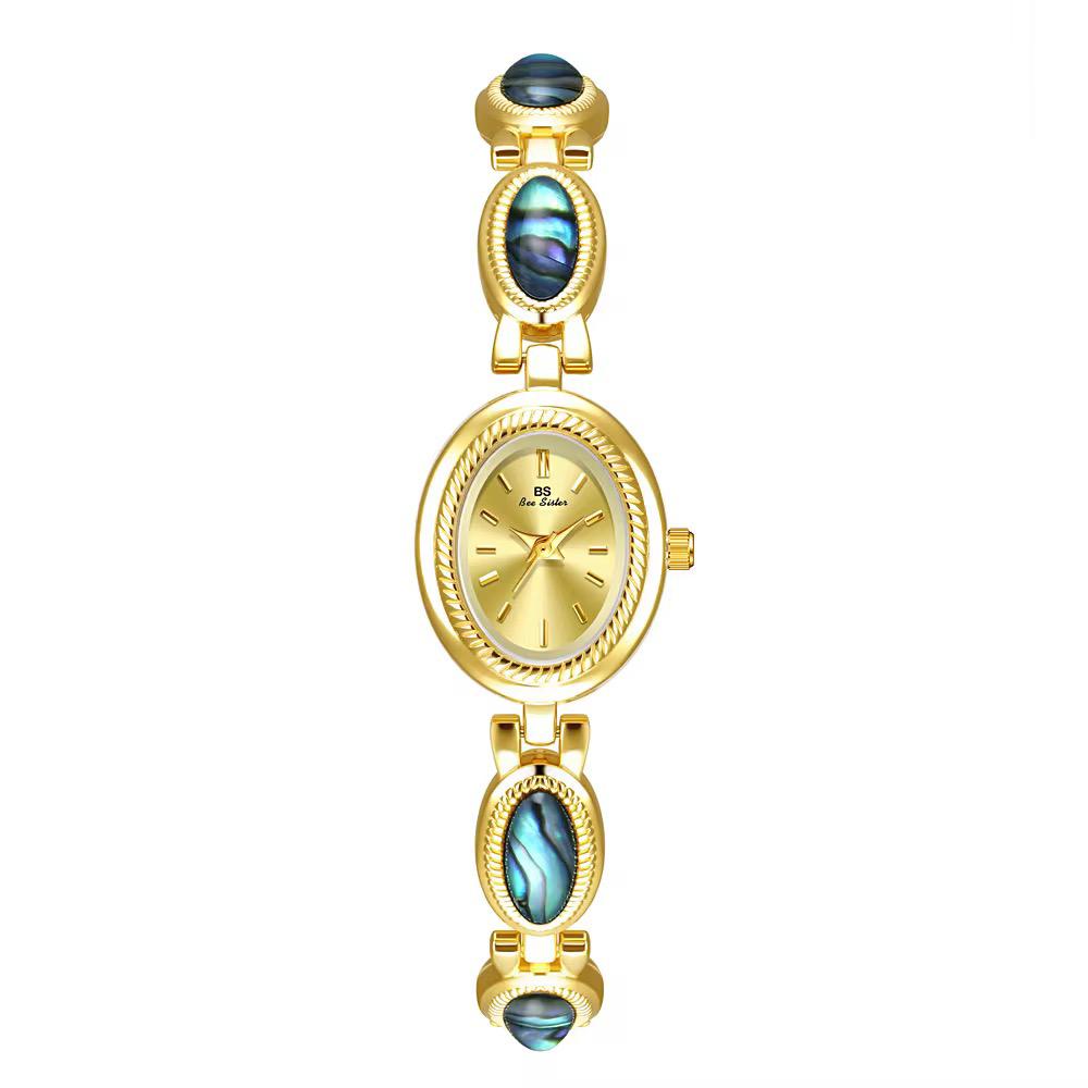 Blue Stone Gold Plated and Sliver 925 Italian