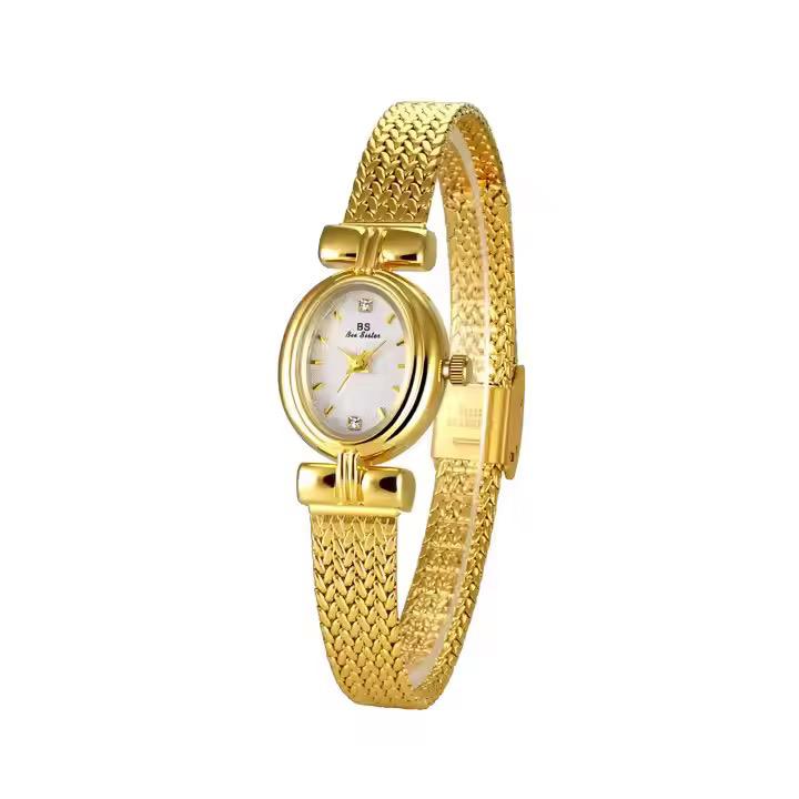 BS Ladies Vintage Watch in gold plated and sliver 925 Italian