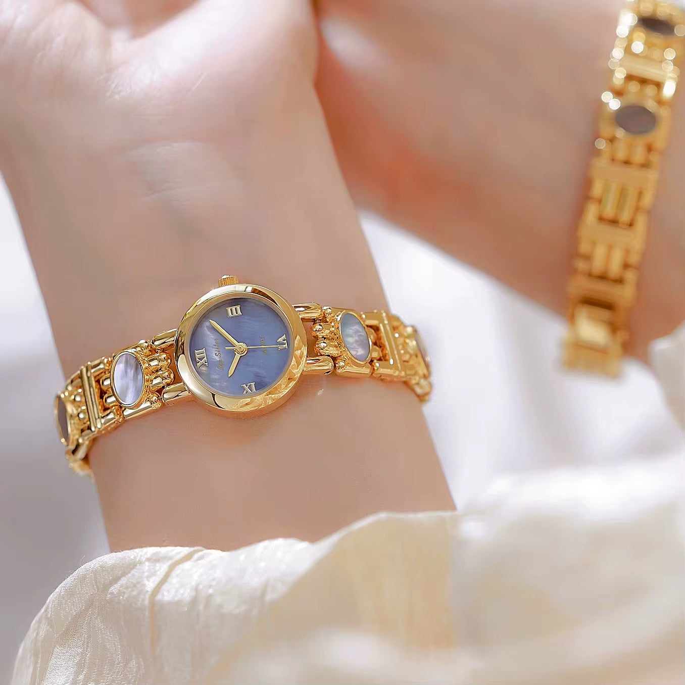 Natural Jade Stone Vintage Watch