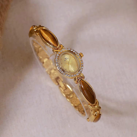 The Brown stone Gold Plated Strips