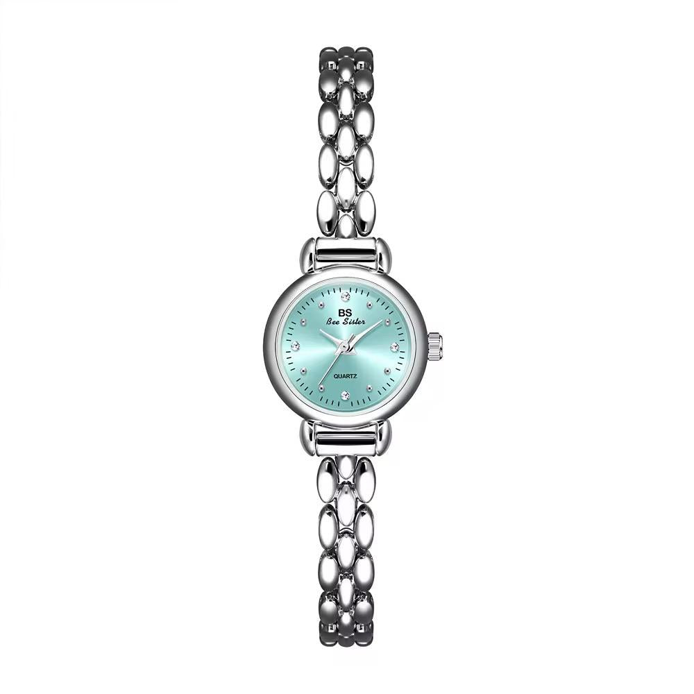 Classic Ladies Round Vintage Watch in Gold Plated & 925 Sliver Italian
