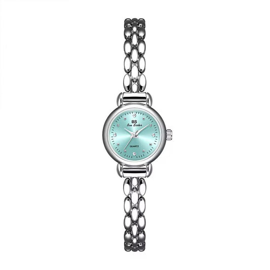 Classic Ladies Round Vintage Watch in Gold Plated & 925 Sliver Italian