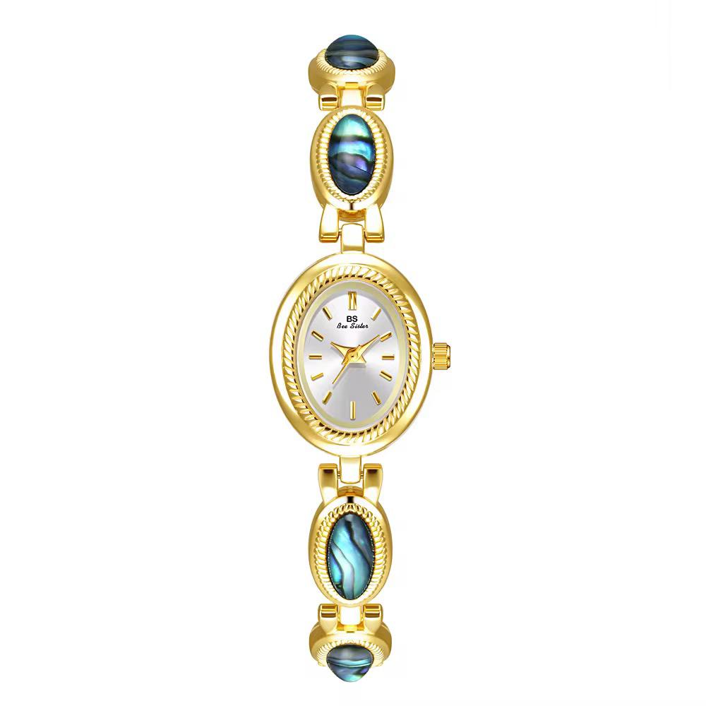 Blue Stone Gold Plated and Sliver 925 Italian