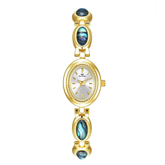 Blue Stone Gold Plated and Sliver 925 Italian