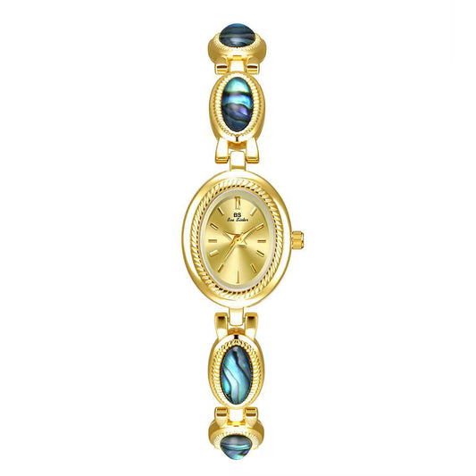 Blue Stone Gold Plated and Sliver 925 Italian