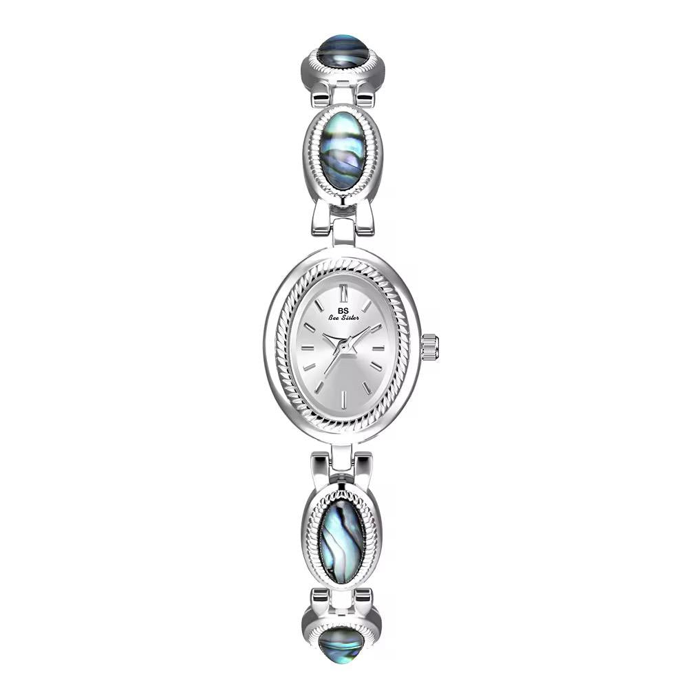 Blue Stone Gold Plated and Sliver 925 Italian